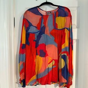 Anthropologie Bl-nk Miranda Peasant Blouse